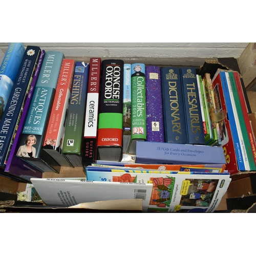 522 - TWO BOXES OF BOOKS and one box of records and cassette Tapes containing approximately 100 miscellane... 