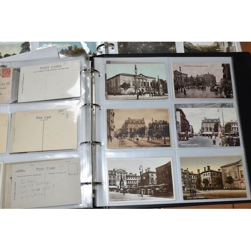 530 - STAFFORDSHIRE POSTCARDS, Three Albums containing 761 early 20th century Postcards of cities, towns, ... 