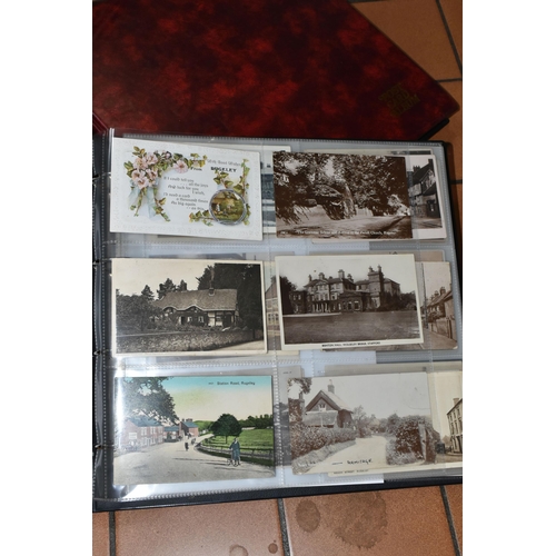 530 - STAFFORDSHIRE POSTCARDS, Three Albums containing 761 early 20th century Postcards of cities, towns, ... 