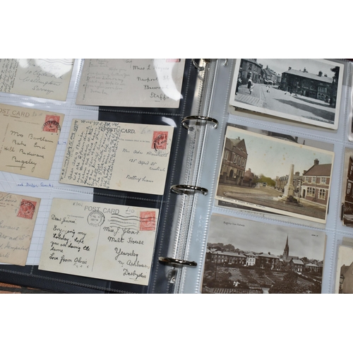 530 - STAFFORDSHIRE POSTCARDS, Three Albums containing 761 early 20th century Postcards of cities, towns, ... 