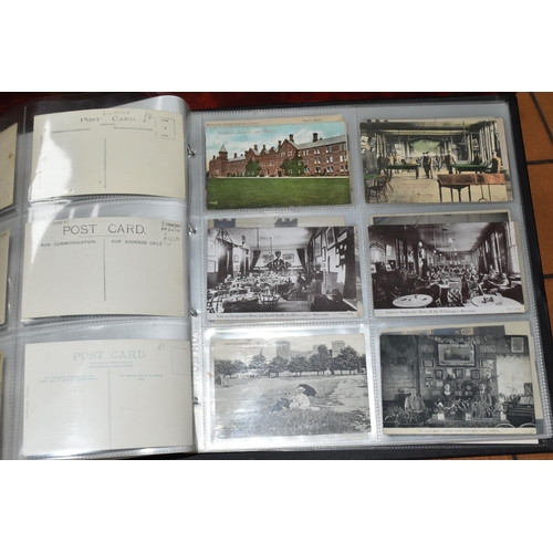 530 - STAFFORDSHIRE POSTCARDS, Three Albums containing 761 early 20th century Postcards of cities, towns, ... 