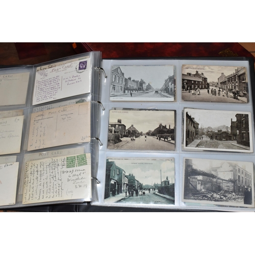 530 - STAFFORDSHIRE POSTCARDS, Three Albums containing 761 early 20th century Postcards of cities, towns, ... 