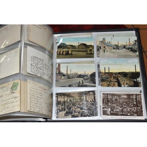 530 - STAFFORDSHIRE POSTCARDS, Three Albums containing 761 early 20th century Postcards of cities, towns, ... 