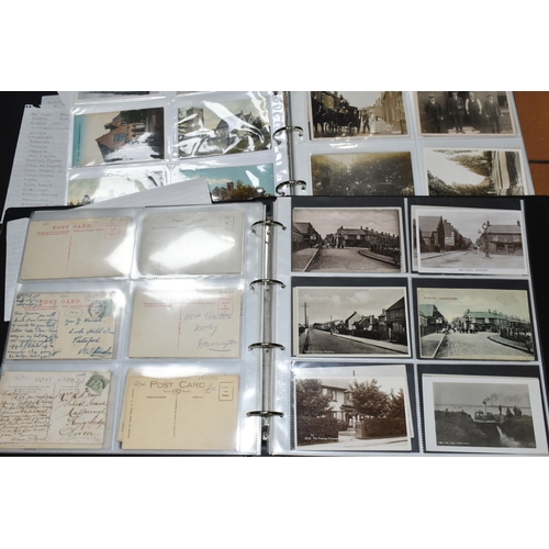 530 - STAFFORDSHIRE POSTCARDS, Three Albums containing 761 early 20th century Postcards of cities, towns, ... 