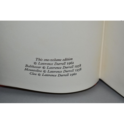 565 - DURRELL; Lawrence, The Alexandria Quartet, a limited edition 109/500 signed by the author, published... 