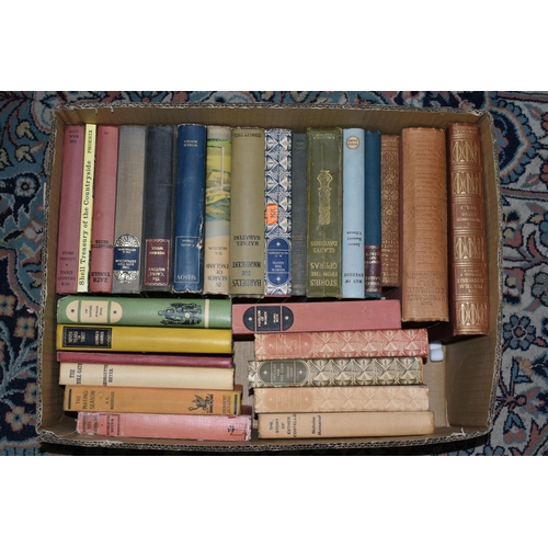 587 - SIX BOXES OF BOOKS comprising over 150 miscellaneous tiles in hardback format, subjects include reli... 