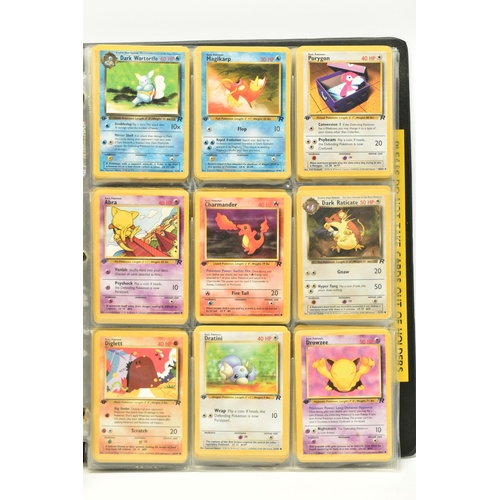 572 - COMPLETE POKEMON TEAM ROCKET SET MOSTLY FIRST EDITION, all cards are first edition with the exceptio... 