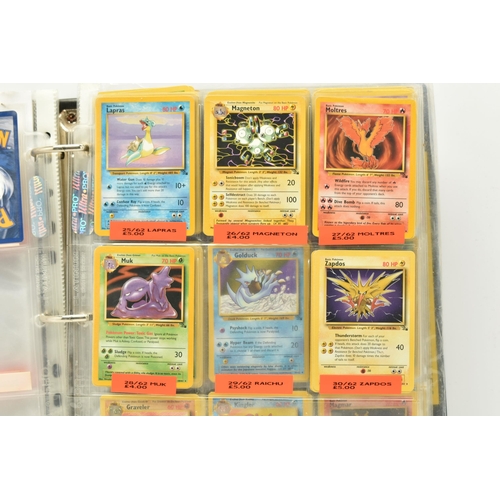 573 - QUANTITY OF POKEMON FOSSIL AND BASE SET 2 CARDS, includes numerous cards from both sets, condition r... 