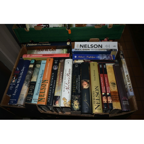 601 - FOUR BOXES OF BOOKS containing approximately 120 titles in hardback and paperback formats on the sub... 