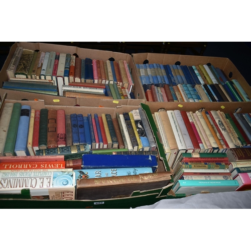 622 - FOUR BOXES OF BOOKS containing approximately 180 miscellaneous titles in hardback and paperback form... 