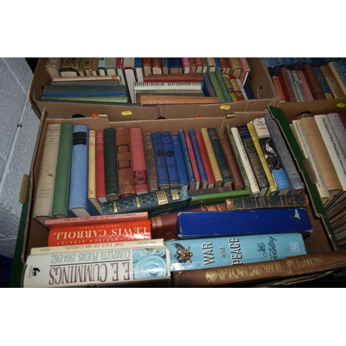 622 - FOUR BOXES OF BOOKS containing approximately 180 miscellaneous titles in hardback and paperback form... 