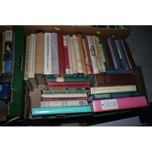 622 - FOUR BOXES OF BOOKS containing approximately 180 miscellaneous titles in hardback and paperback form... 