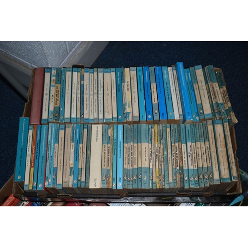 624 - FOUR BOXES OF  BOOKS containing approximately 200 miscellaneous titles in hardback and paperback for... 