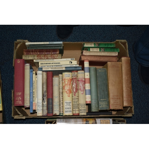 625 - FOUR BOXES OF  BOOKS & MAGAZINES containing over sixty miscellaneous titles in hardback and paperbac... 