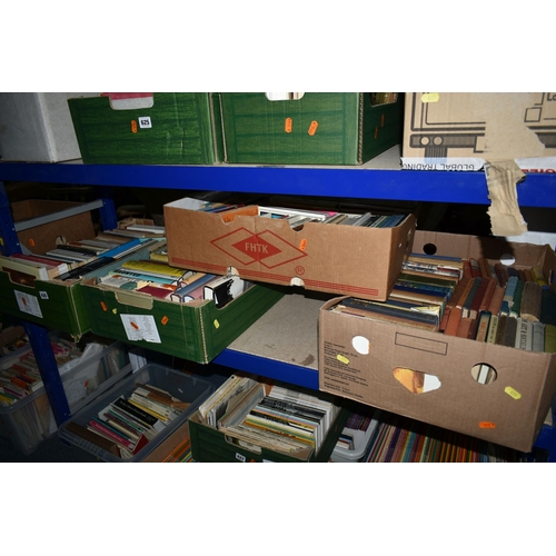 626 - FOUR BOXES OF BOOKS containing over 210 miscellaneous titles in hardback and paperback formats, subj... 