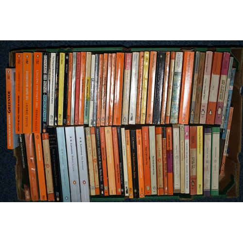 628 - FIVE BOXES OF BOOKS, comprising of over 300 miscellaneous titles, mostly in paperback format, from t... 