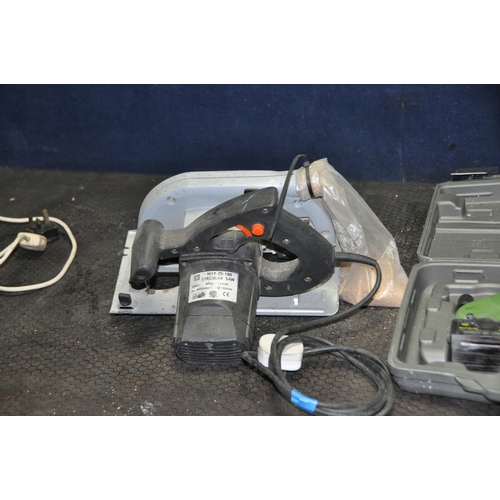 1103 - A CASED EXAKT EC310-GL SAW, a Bosch GHO-2-82 Electric Planer with guide and an unbranded Circular sa... 