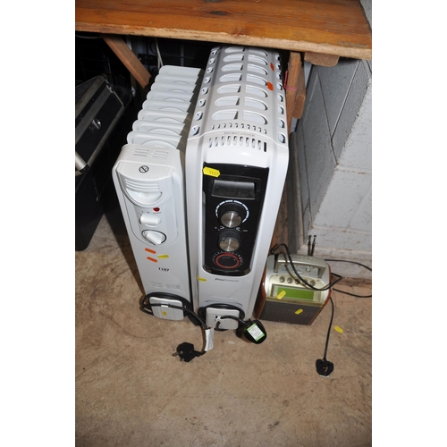 1107 - A ROBERTS RD-5 DAB RADIO (aerial loose) and two oil filled radiators (all PAT pass and working) (3)