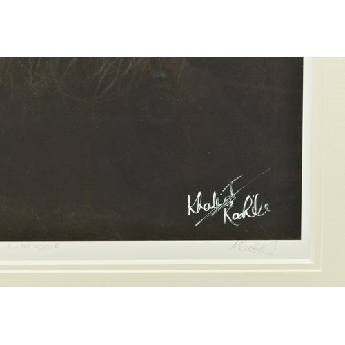 300 - KHALID RASHID (BRITISH CONTEMPORARY) 'LONESOME', a signed limited edition print on paper, depicting ... 