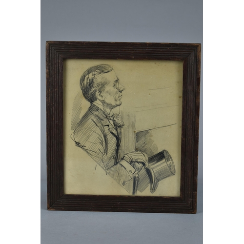 302 - ATTRIBUTED TO SYDNEY PRIOR HALL (1842-1922) 'GEORGE GROSSMITH', a portrait of the English music hall... 