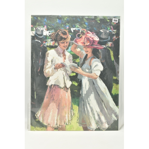 332 - SHERREE VALENTINE DAINES (BRITISH 1959) 'ROYAL ASCOT LADIES DAY II', a signed limited edition print ... 