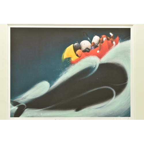 334 - DOUG HYDE (BRITISH 1972) 'A WHALE OF A TIME', a signed limited edition print on paper depicting dogs... 