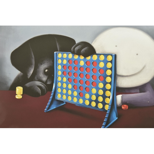 335 - DOUG HYDE (BRITISH 1972) 'CONNECT FOR LOVE', a signed limited edition print depicting a figure playi... 