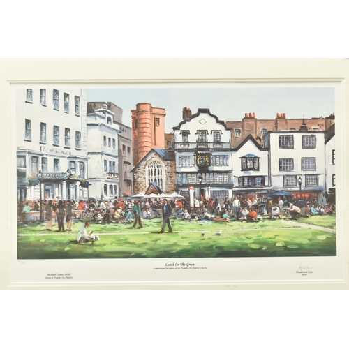 336 - HENDERSON CISZ (BRAZIL 1960) 'LUNCH ON THE GREEN', a signed limited edition print depicting Exeter C... 