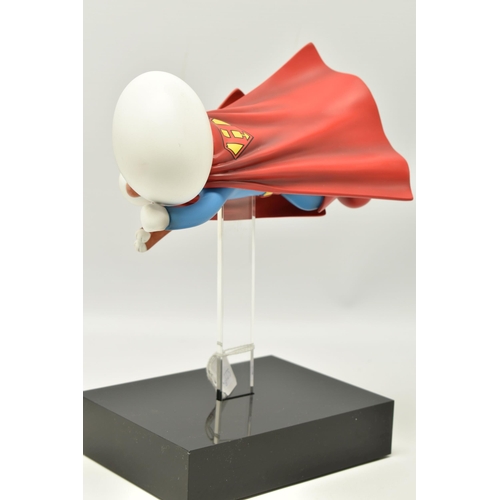 342 - DOUG HYDE (BRITISH 1972), 'Is it a Bird, is it a Plane?' a cold cast porcelain sculpture of a boy an... 