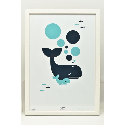 347 - GLEB TOROPOV / FORTY WINKS (CONTEMPORARY) 'WHALES', a signed limited edition print depicting a Whale... 