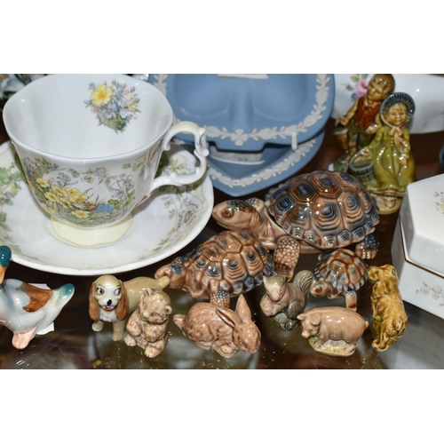 378 - A GROUP OF ASSORTED ROYAL ALBERT AND OTHER CERAMICS, the Royal Albert comprising three trios in Prov... 