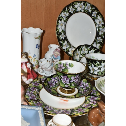 378 - A GROUP OF ASSORTED ROYAL ALBERT AND OTHER CERAMICS, the Royal Albert comprising three trios in Prov... 