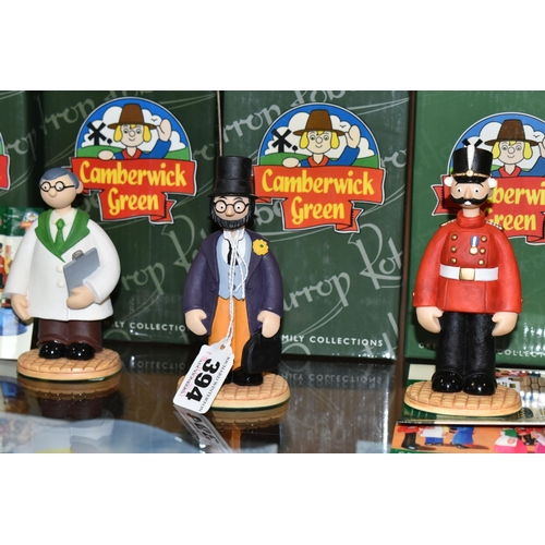 394 - NINE BOXED ROBERT HARROP CAMBERWICK GREEN FIGURES, comprising CG48 Dutch Organ Dancers, CG61 Windy M... 