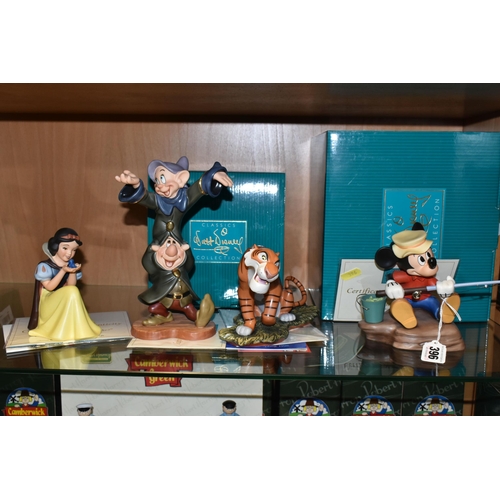 396 - A GROUP OF CLASSICS WALT DISNEY COLLECTION FIGURES, comprising a boxed 'Somethin' Fishy' Mickey Mous... 