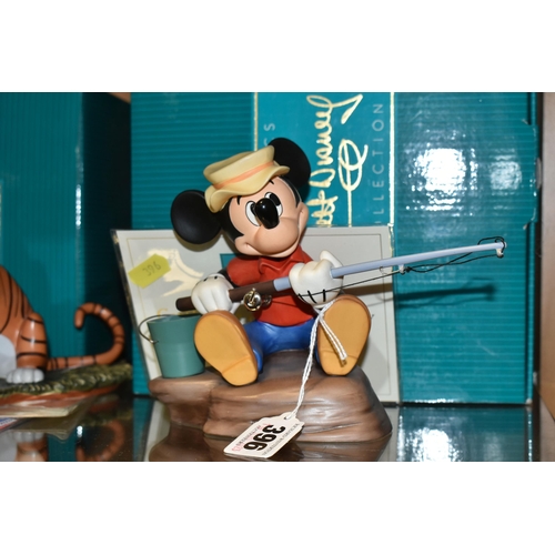 396 - A GROUP OF CLASSICS WALT DISNEY COLLECTION FIGURES, comprising a boxed 'Somethin' Fishy' Mickey Mous... 