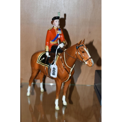 408 - BESWICK H.M. QUEEN ELIZABETH II ON IMPERIAL, Trooping the Colour 1957, No 1546 (1) (Condition Report... 