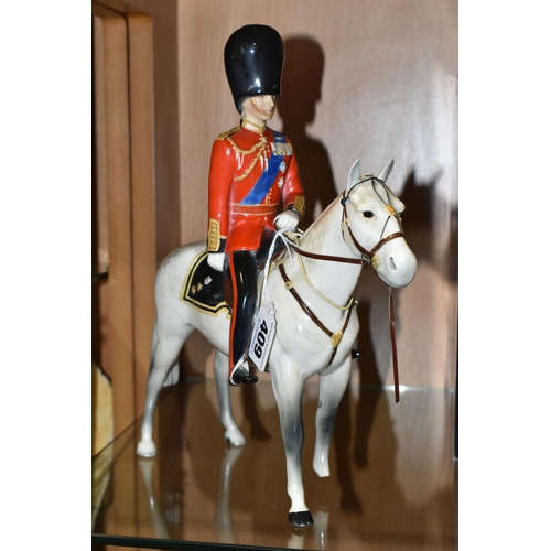 409 - BESWICK H.R.H. DUKE OF EDINBURGH on Alamein, Trooping the colour 1957, No 1588 (1) (Condition Report... 