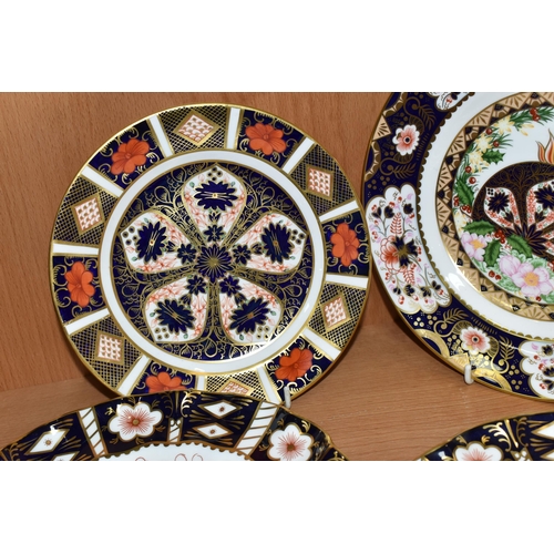 410 - FOUR ROYAL CROWN DERBY CABINET PLATES, comprising a limited edition first in a series of four Christ... 