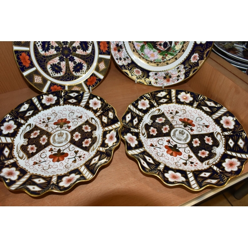 410 - FOUR ROYAL CROWN DERBY CABINET PLATES, comprising a limited edition first in a series of four Christ... 