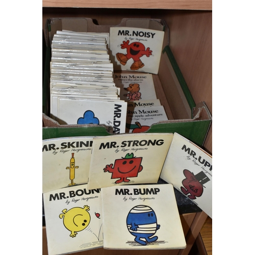 483 - ONE BOX OF 1970's MR. MEN CHARACTER BOOKS BY ROGER HARGREAVES, seventy eight books in total, Thurman... 