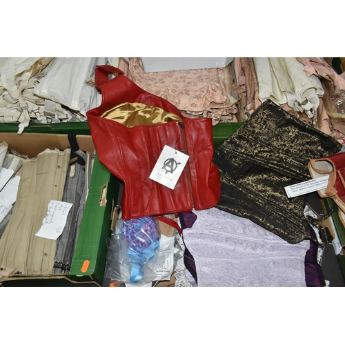 578 - A COLLECTION OF 19TH, 20TH AND EARLY 21ST CENTURY CORSETS, HISTORICAL DOCUMENTS, ADVERTISEMENTS, SKE... 