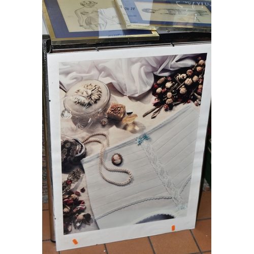 578 - A COLLECTION OF 19TH, 20TH AND EARLY 21ST CENTURY CORSETS, HISTORICAL DOCUMENTS, ADVERTISEMENTS, SKE... 