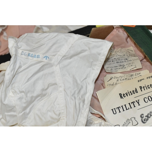 578 - A COLLECTION OF 19TH, 20TH AND EARLY 21ST CENTURY CORSETS, HISTORICAL DOCUMENTS, ADVERTISEMENTS, SKE... 