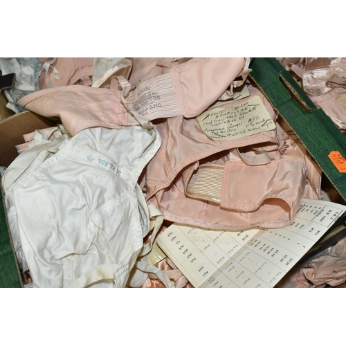 578 - A COLLECTION OF 19TH, 20TH AND EARLY 21ST CENTURY CORSETS, HISTORICAL DOCUMENTS, ADVERTISEMENTS, SKE... 