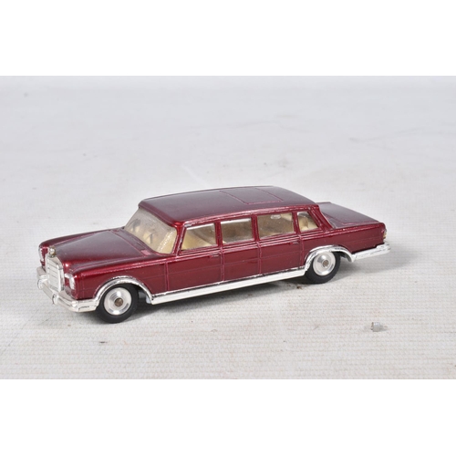 10 - A QUANTITY OF UNBOXED AND ASSORTED PLAYWORN DIECAST VEHICLES, to include Corgi Toys Mercedes-Benz 60... 