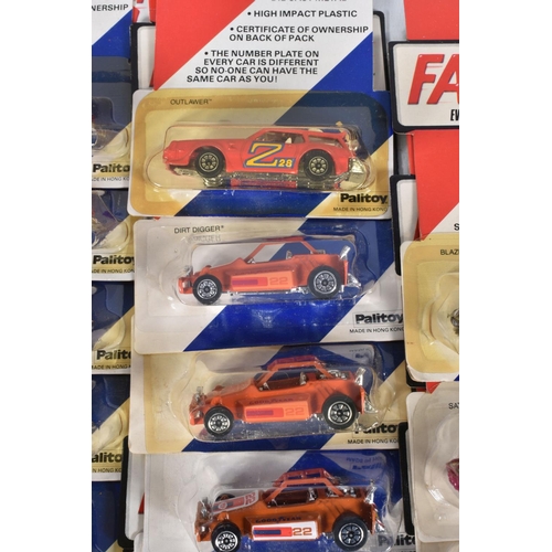 16 - 48 No. PAILITOY FAST 111'S DIECAST VEHICLES, all still sealed in original bubble packs and contained... 