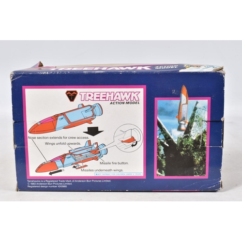 18 - A BOXED BANDAI TERRAHAWKS TREEHAWK ACTION MODEL, No.0988703, model still attached to box base, with ... 