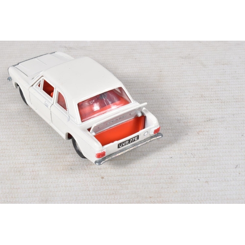 19 - A BOXED DINKY TOYS FORD CORTINA DE LUXE, No.159, white body with red interior, with a boxed Matchbox... 