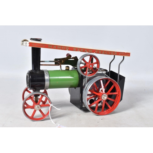 30 - A BOXED MAMOD LIVE STEAM TRACTION ENGINE, No.TE1A, not tested, has been fired up  but not for some t... 