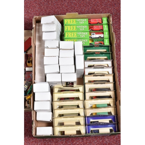 34 - A QUANTITY OF UNBOXED AND ASSORTED PLAYWORN DIECAST VEHICLES, to include Spot-On M.G.A., No.104, Din... 